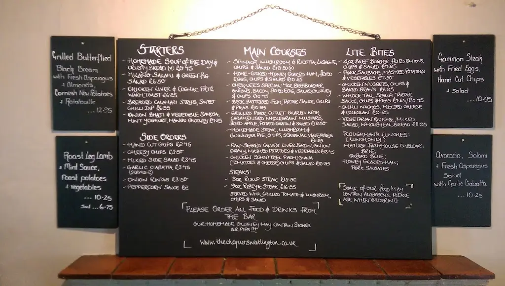 Menu_The Chequers_Watlington_imagen_3