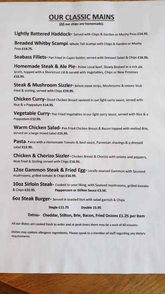 Menu_The Milbank Arms_Bedale_image_1