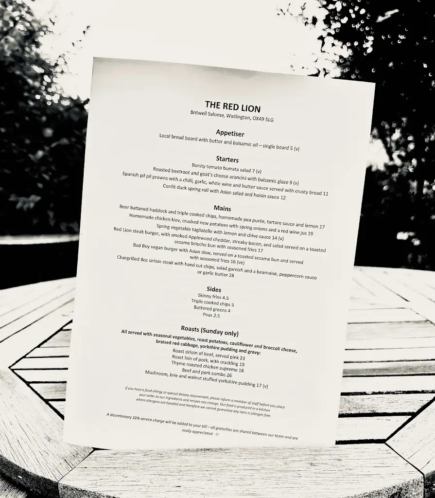 Menu_The Red Lion_Watlington_image_4