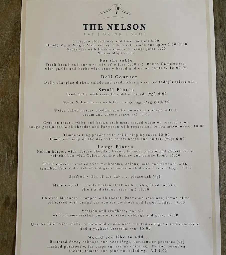 Menu_The Lord Nelson Pub_Watlington_image_2