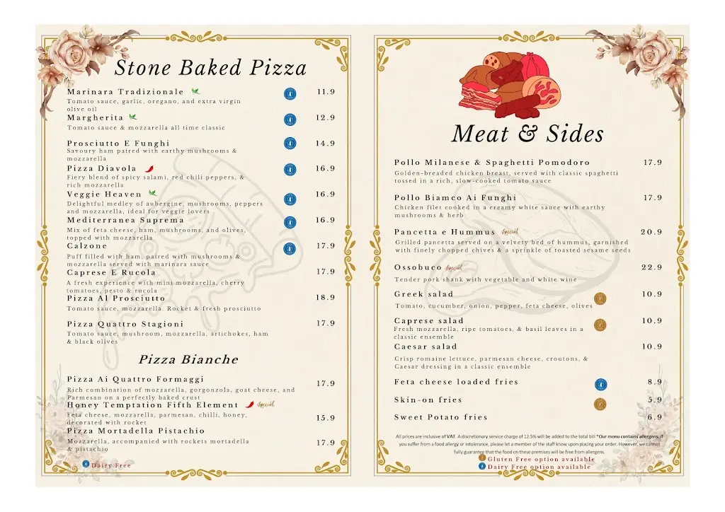 Menu_Fifth Element - Italian - Bar and Kitchen Waterloo_Waterloo_image_1