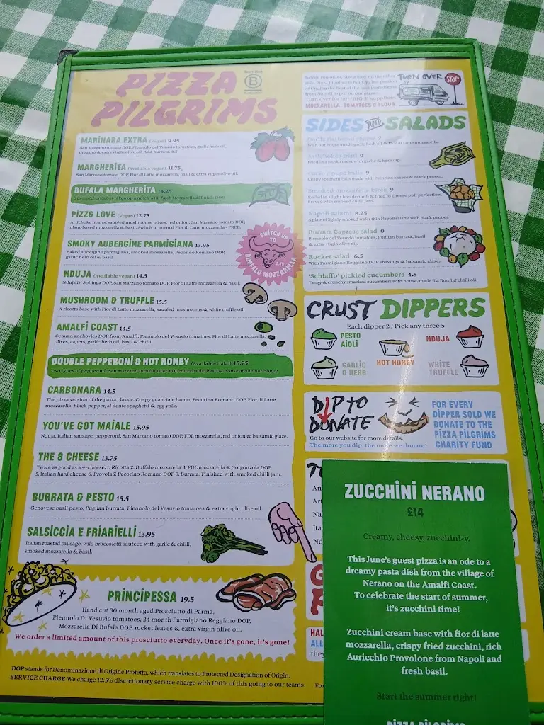 Menu_Pizza Pilgrims Waterloo_Waterloo_image_3