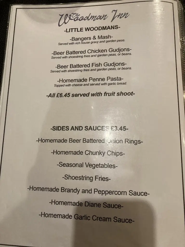 Menu_The Woodman Inn_Bedale_image_2