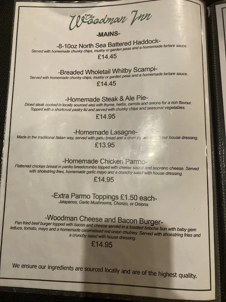 Menu_The Woodman Inn_Bedale_image_3