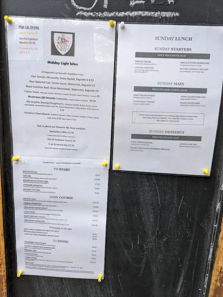 Menu_The Old Smythie Restaurant Wentworth_Wentworth_imagen_4