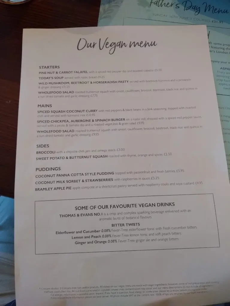 Menu_The King's Head_Wellesbourne Mountford_image_2