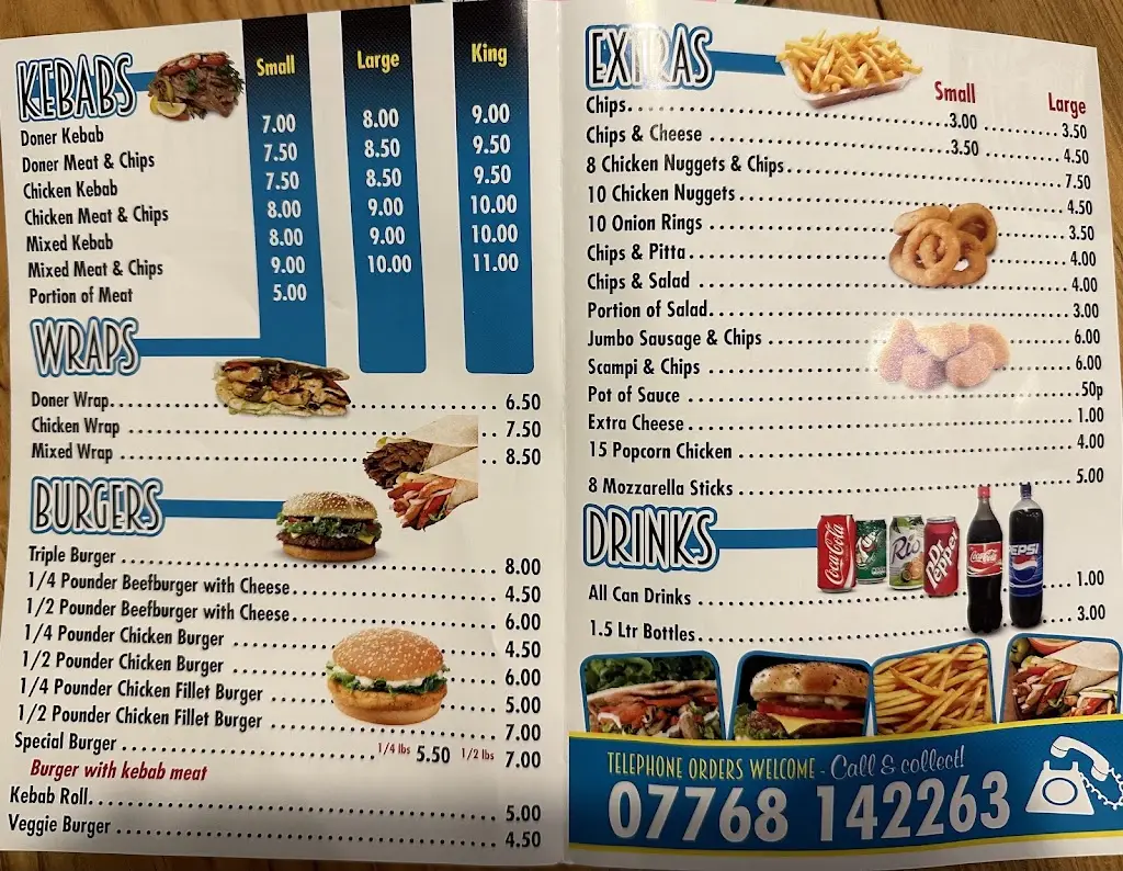 Menu_'Best Kebab' Van_Wellesbourne Mountford_image_1
