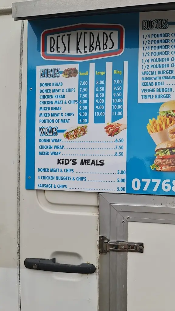 Menu_'Best Kebab' Van_Wellesbourne Mountford_image_4