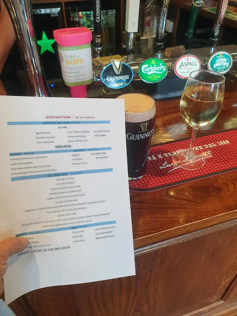 Menu_The White Hart_West Bergholt_image_1