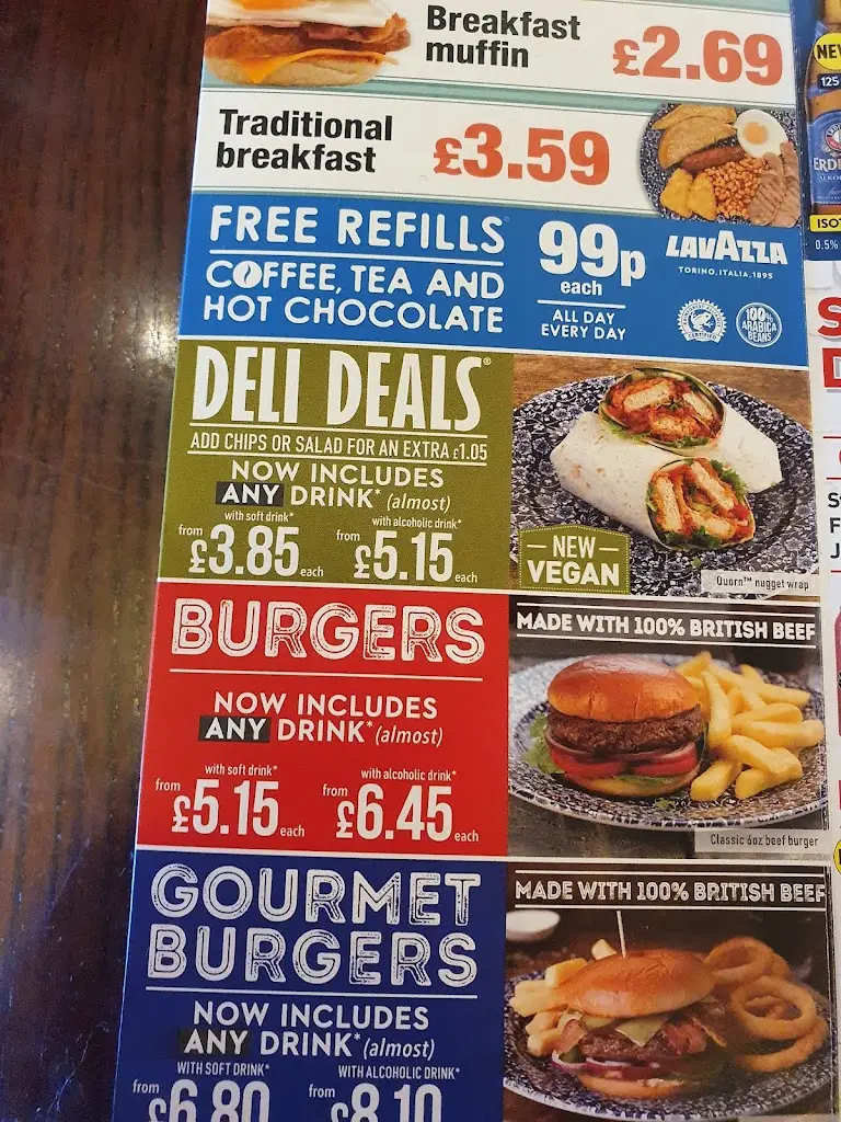 Menu_The Royal Tiger - JD Wetherspoon_Wednesfield_immagine_1