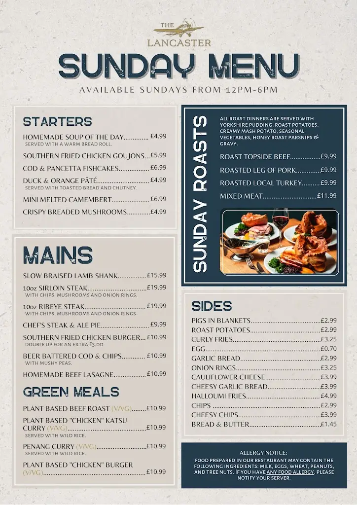 Menu_The Lancaster_Wednesfield_image_4