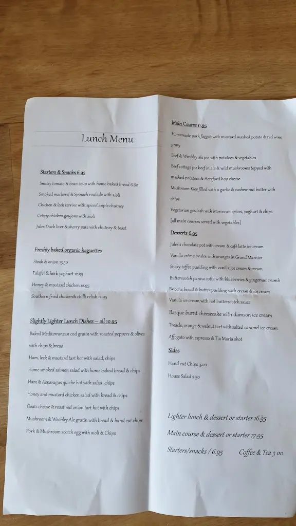 Menu_Jules Restaurant_Weobley_immagine_1