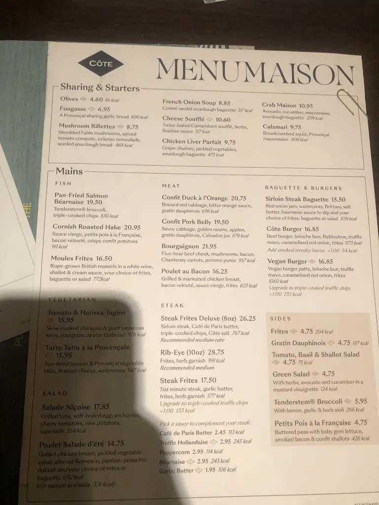 Menu_Côte West Bridgford_West Bridgford_image_1