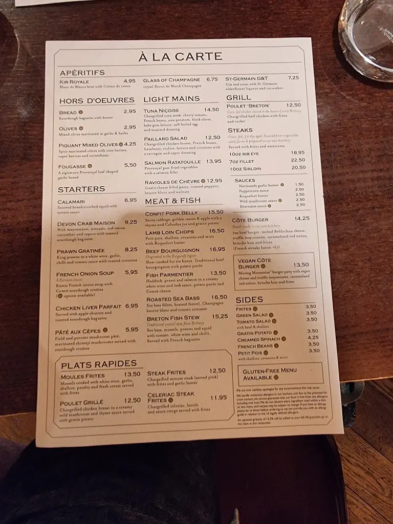 Menu_Côte West Bridgford_West Bridgford_image_4