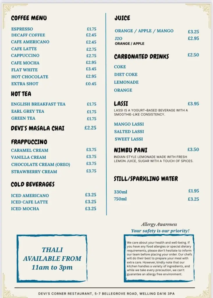 Menu_Devi's Corner Indian & Nepalese Restaurant - Welling_Welling_image_2