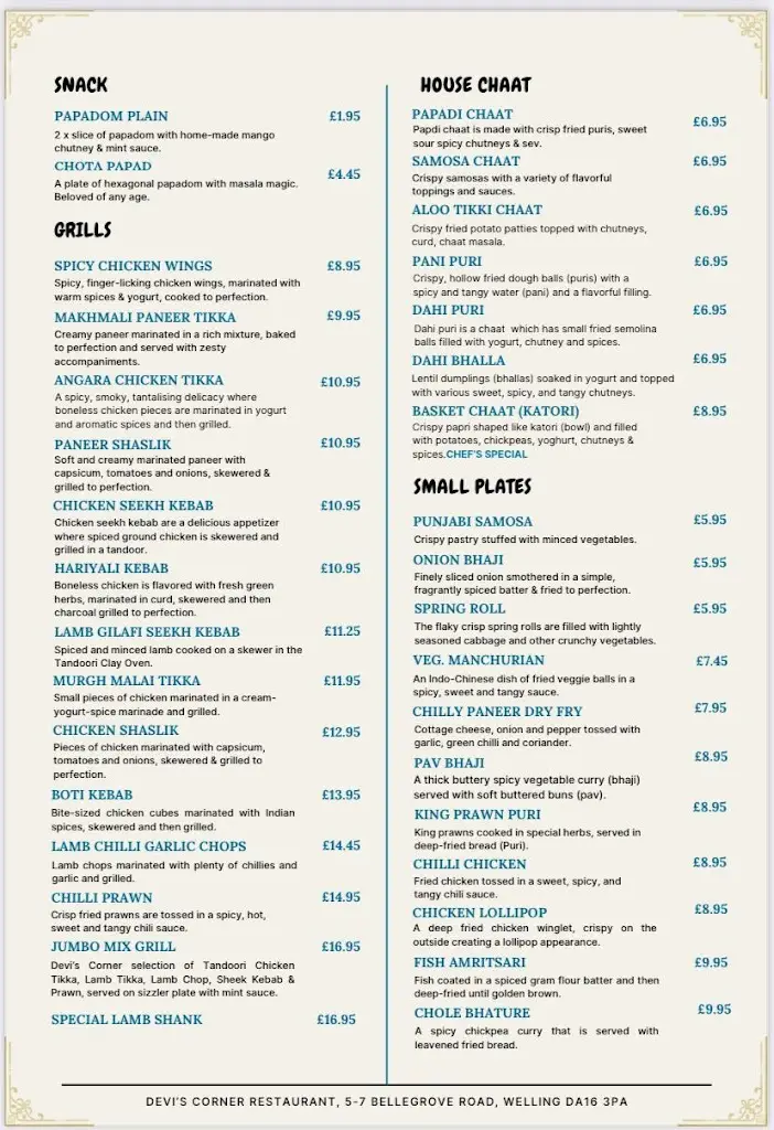 Menu_Devi's Corner Indian & Nepalese Restaurant - Welling_Welling_image_3