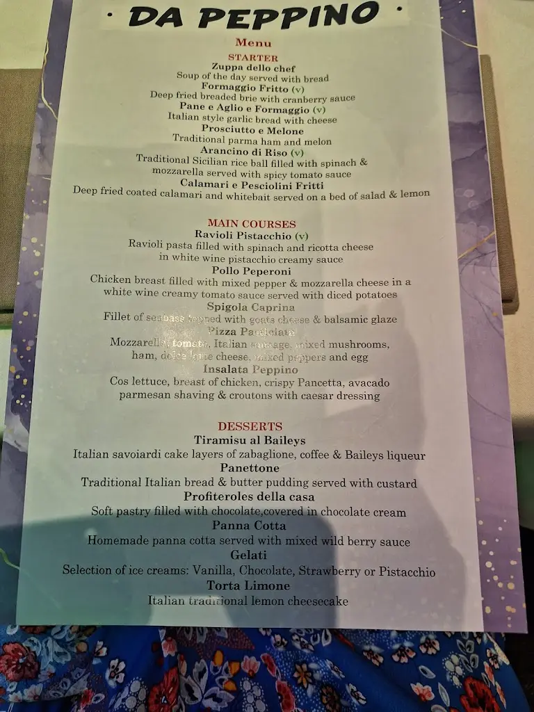 Menu_Da Peppino_Welling_image_2