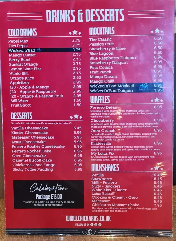 Menu_Chickaros West Bromwich_West Bromwich_immagine_1