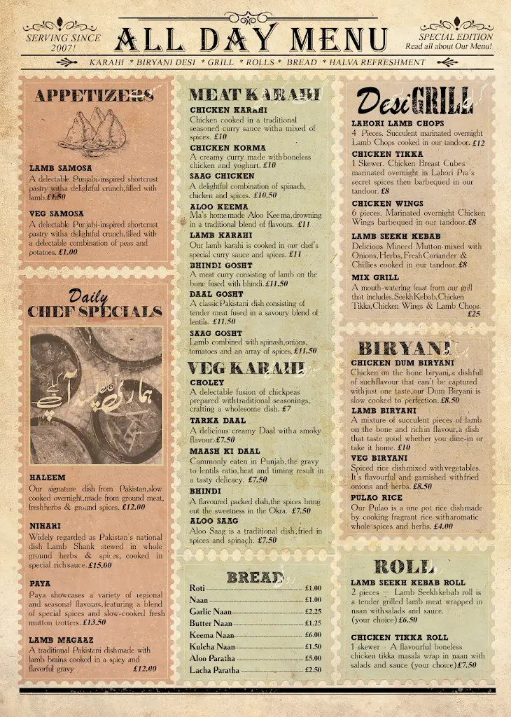 Menu_New Lahori Masala Wembley _Wembley_image_1