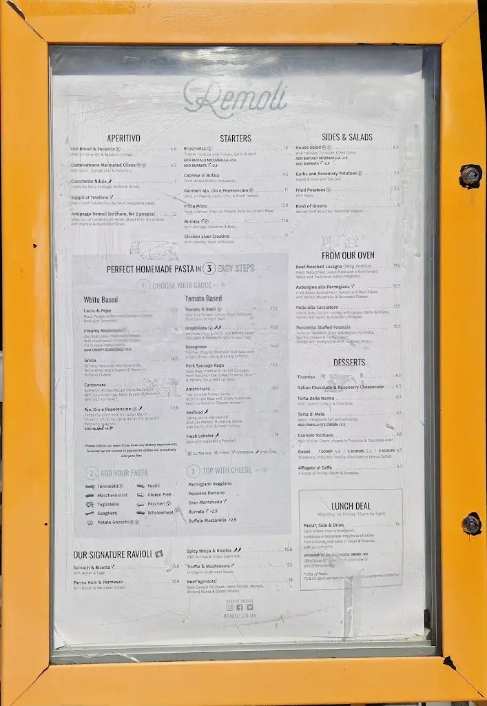 Menu_Remoli Wembley Park_Wembley_image_2