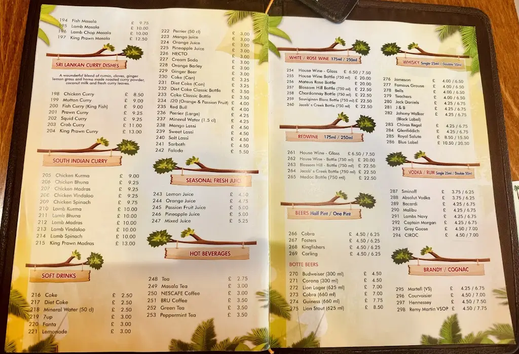 Menu_Palm Beach Restaurant Wembley_Wembley_image_1
