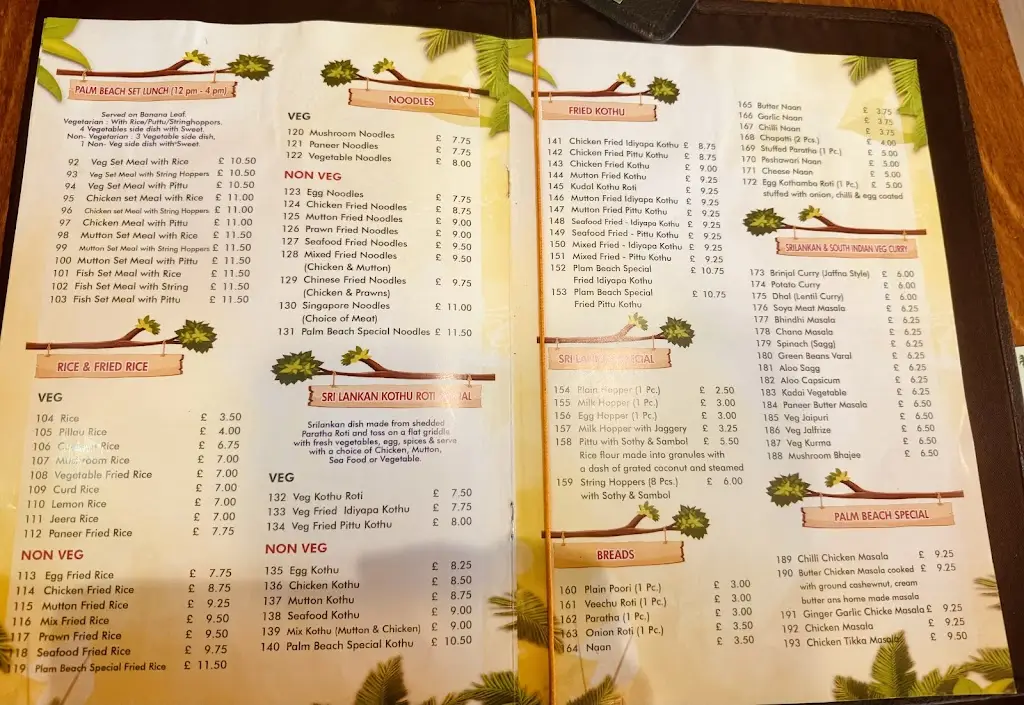 Menu_Palm Beach Restaurant Wembley_Wembley_image_2