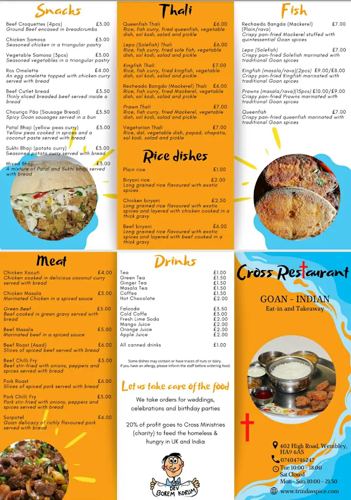 Menu_Cross Restaurant_Wembley_image_3