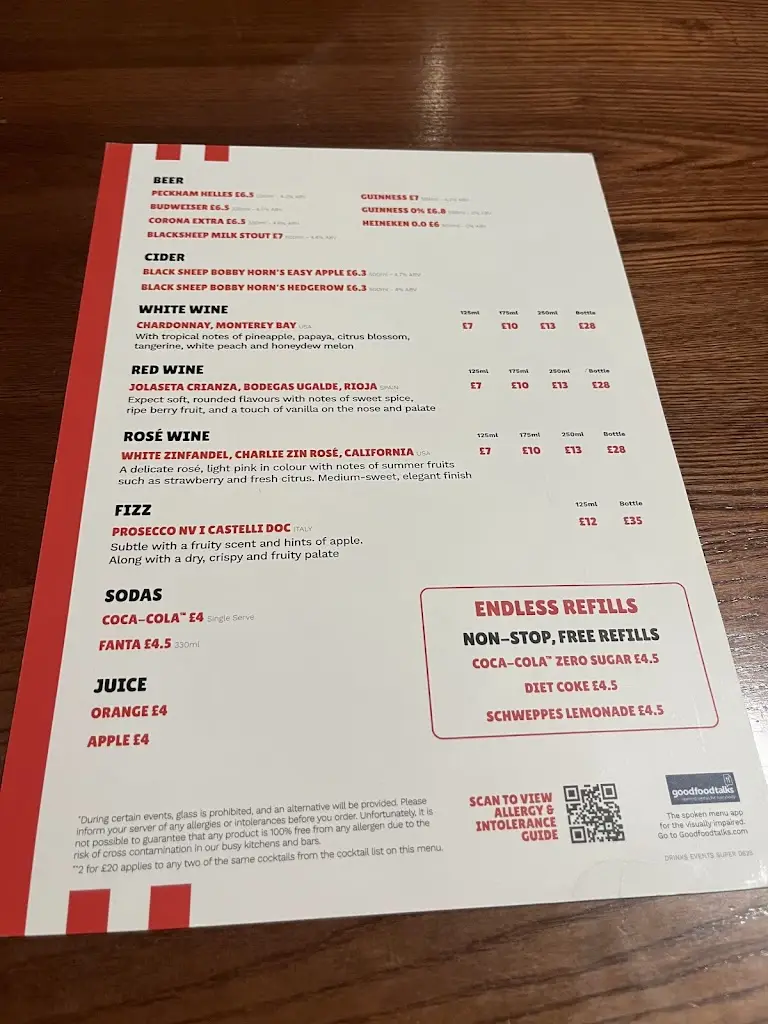Menu_TGI Fridays - Wembley_Wembley_image_1