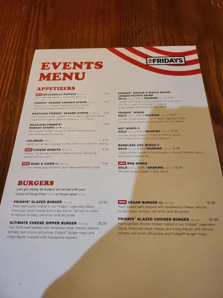 Menu_TGI Fridays - Wembley_Wembley_image_2