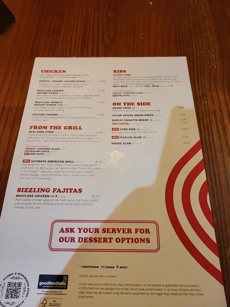 Menu_TGI Fridays - Wembley_Wembley_image_3
