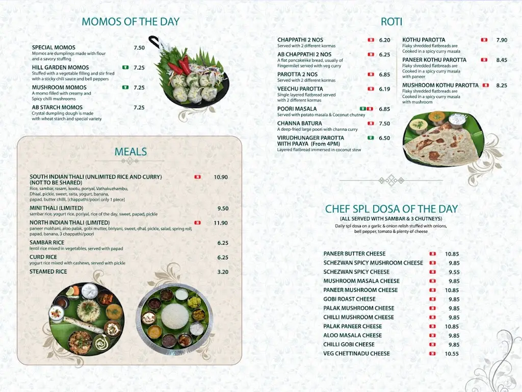 Menu_NK Arya Bhavan Wembley_Wembley_image_1