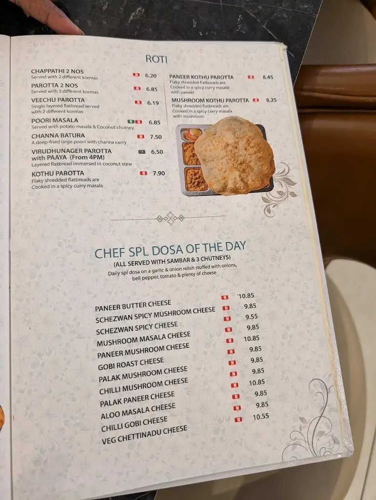 Menu_NK Arya Bhavan Wembley_Wembley_image_3