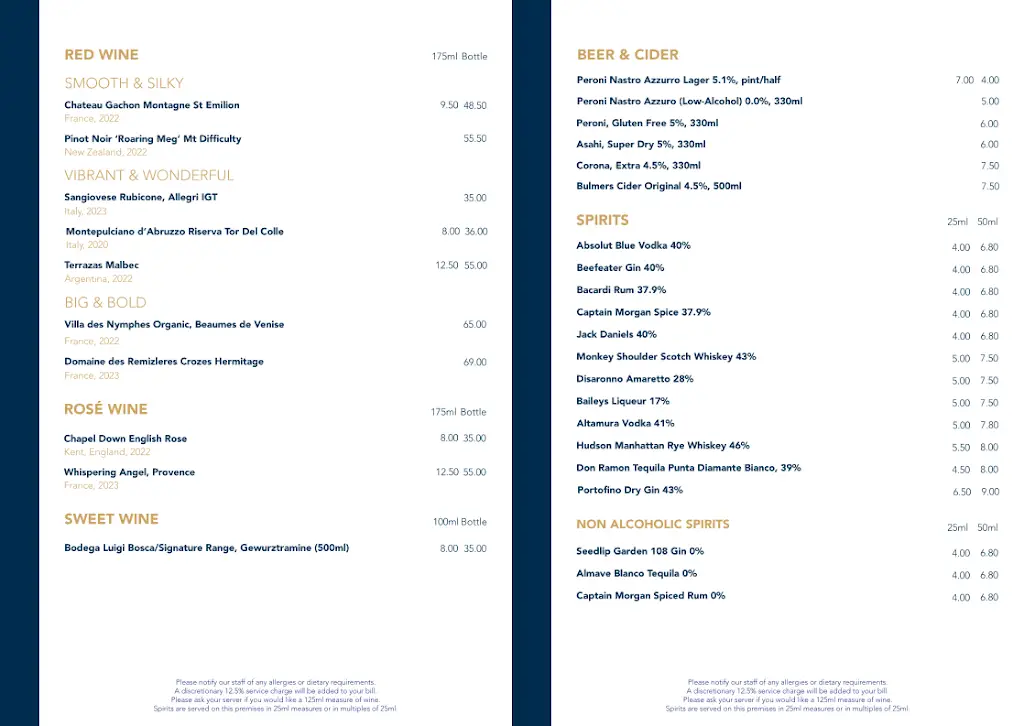 Menu_Studio Five Restaurant_Wembley_image_4