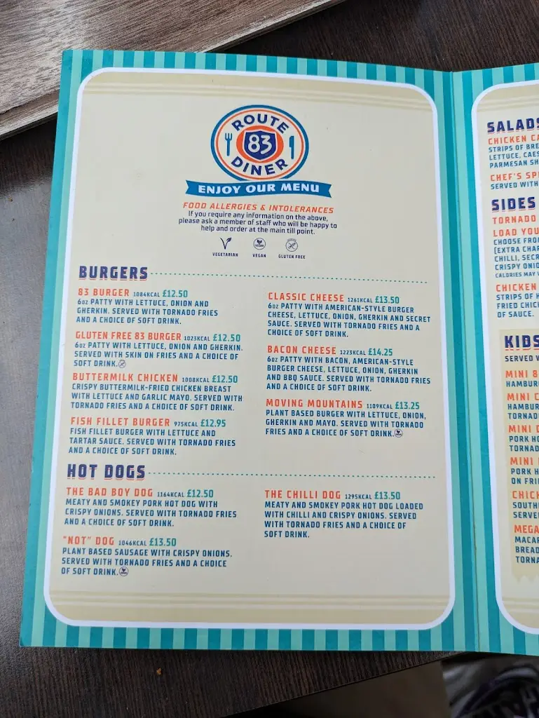 Menu_Route 83 Diner_West Wellow_image_4