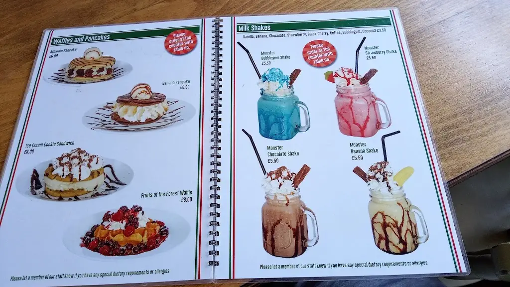 Menu_Carlo's Ices & Tea Rooms_West Wellow_image_1