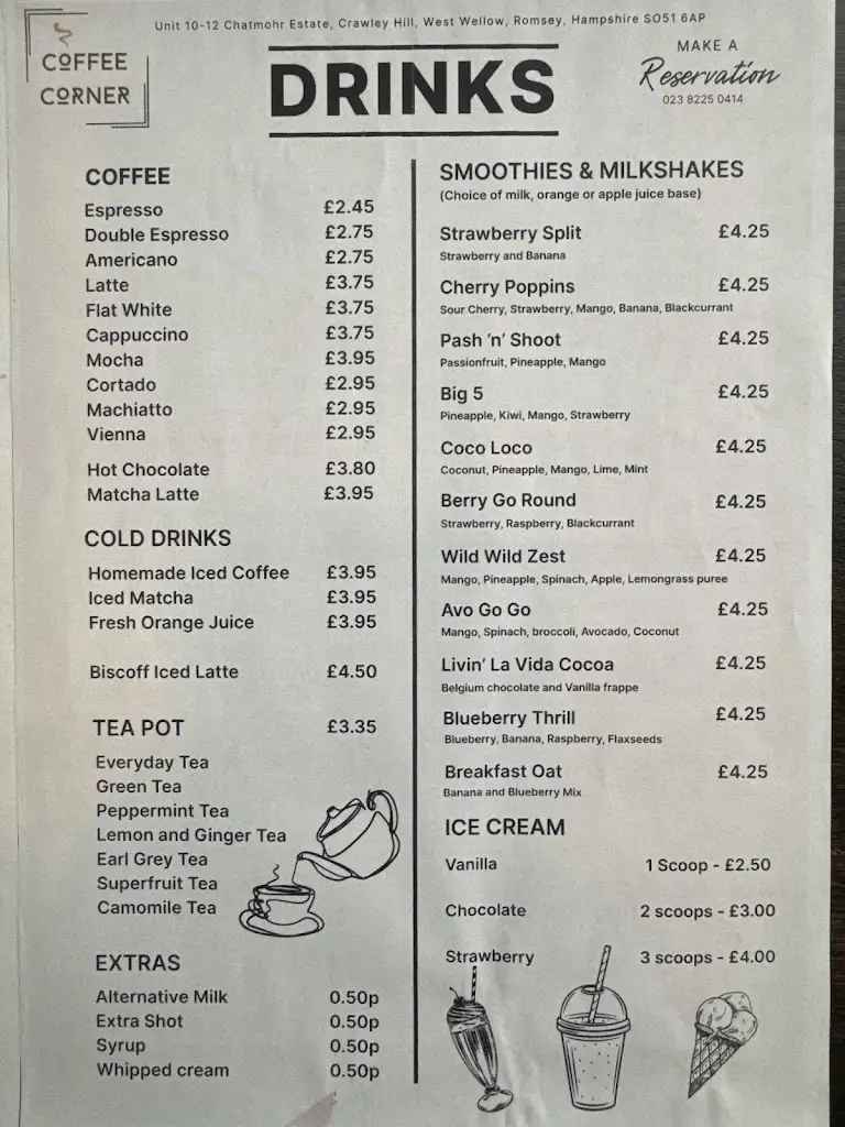 Menu_Coffee Corner_West Wellow_image_1