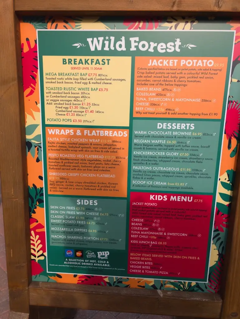 Menu_Wild Forest Family Restaurant_West Wellow_immagine_1