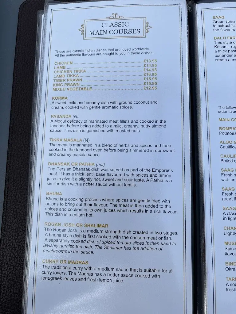 Menu_Prachee Indian Restaurant - Westergate - Chichester_Westergate_image_4