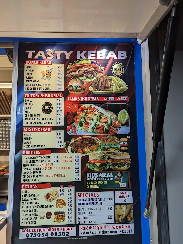Menu_Tasty Kebab_Westergate_immagine_1