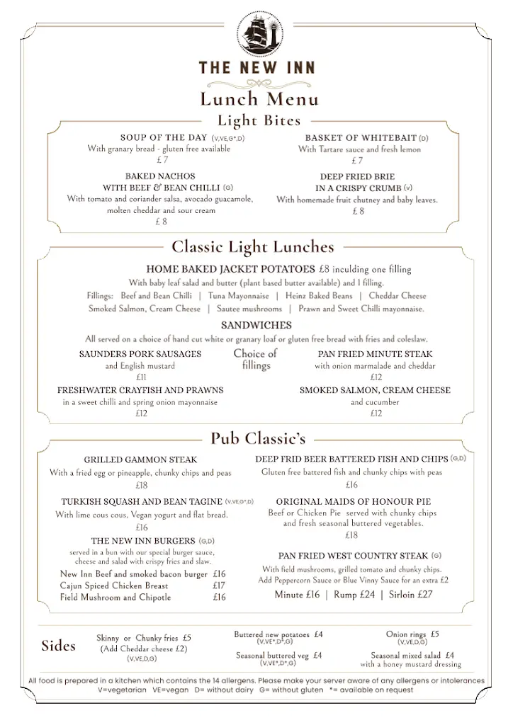 Menu_The New Inn_West Coker_image_1