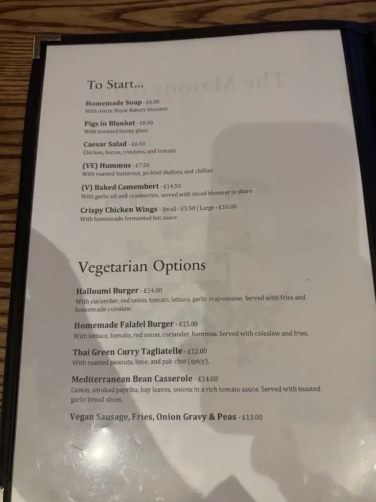 Menu_The Masons Arms_West Coker_image_4