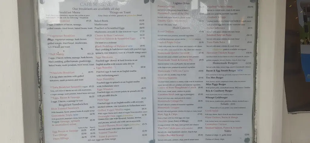 Menu_Cafe Number 50_West Coker_immagine_3