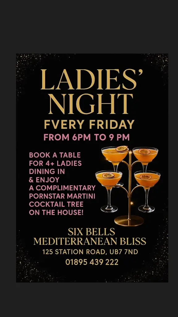 Menu_The Six Bells & Mediterranean Bliss_West Drayton_image_2