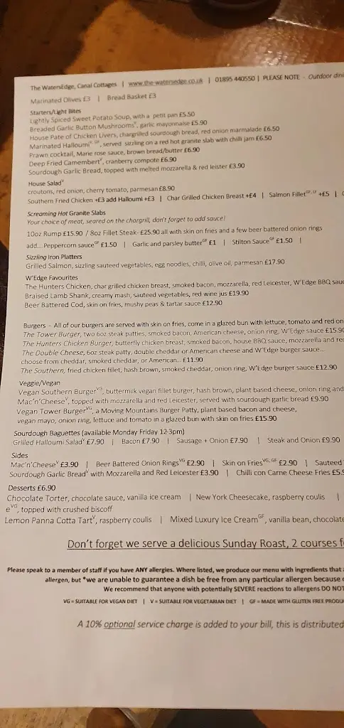 Menu_The Watersedge_West Drayton_image_1