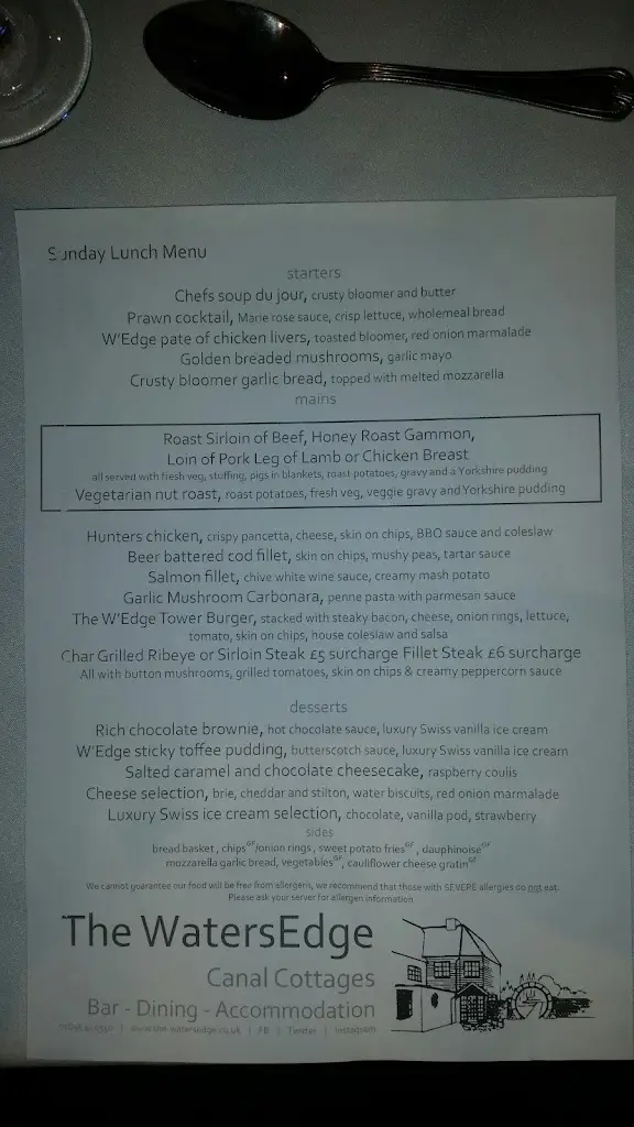 Menu_The Watersedge_West Drayton_image_2