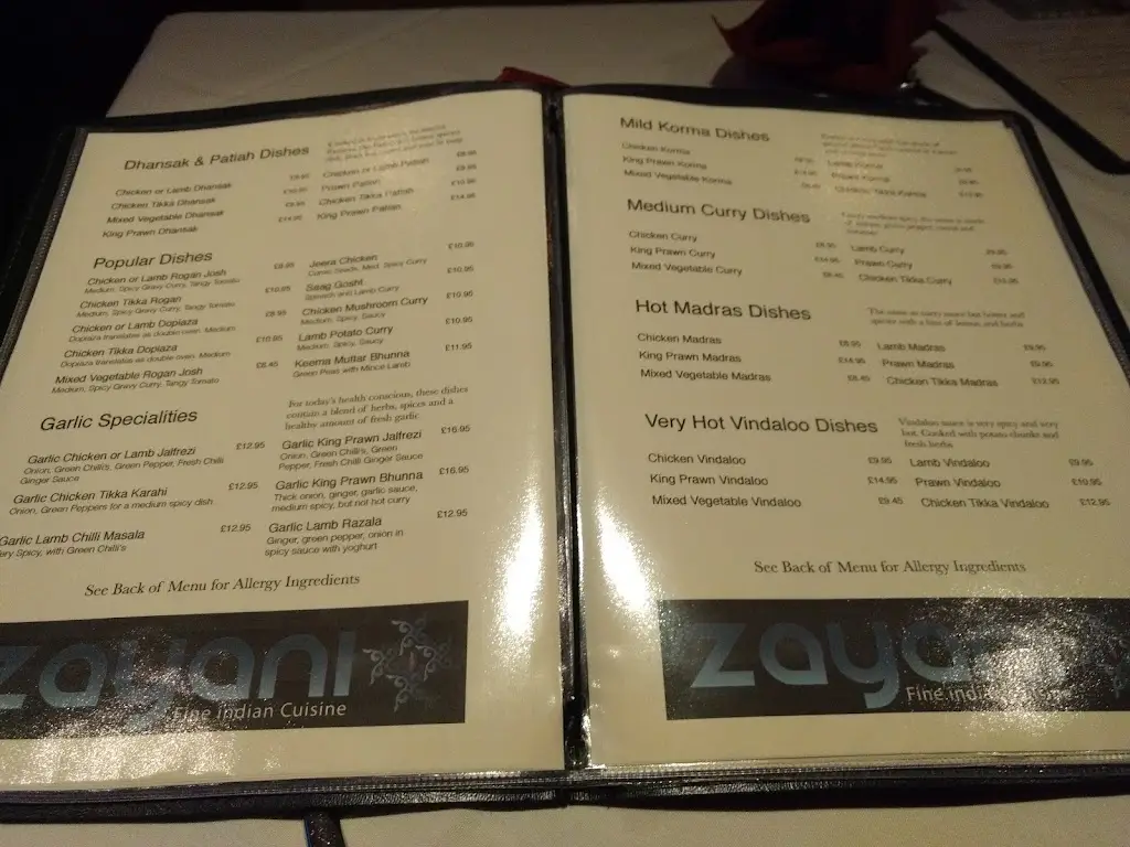 Menu_Zayani Restaurant - Heathrow_West Drayton_image_4