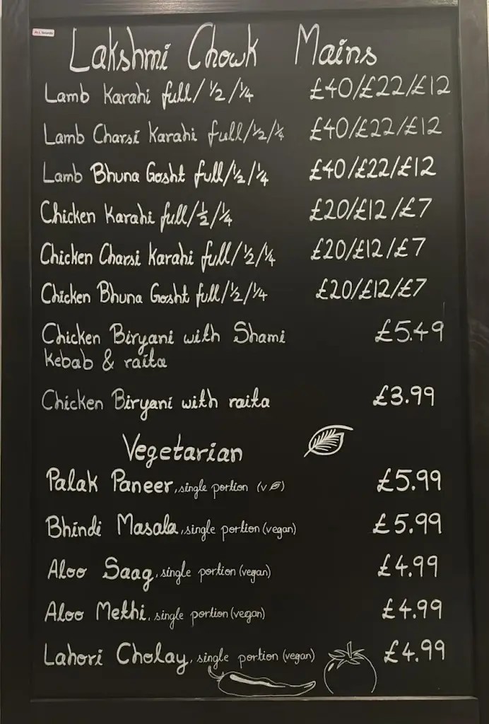 Menu_Lakshmi Chowk_West Drayton_image_1