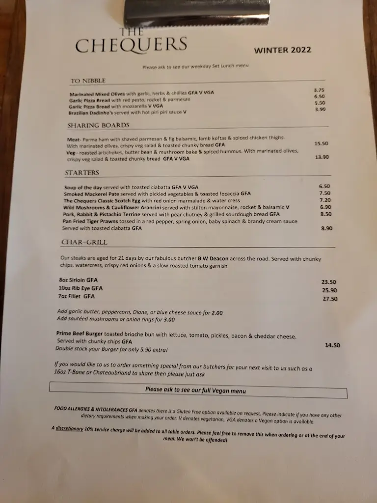 Menu_The Chequers_Westoning_image_3