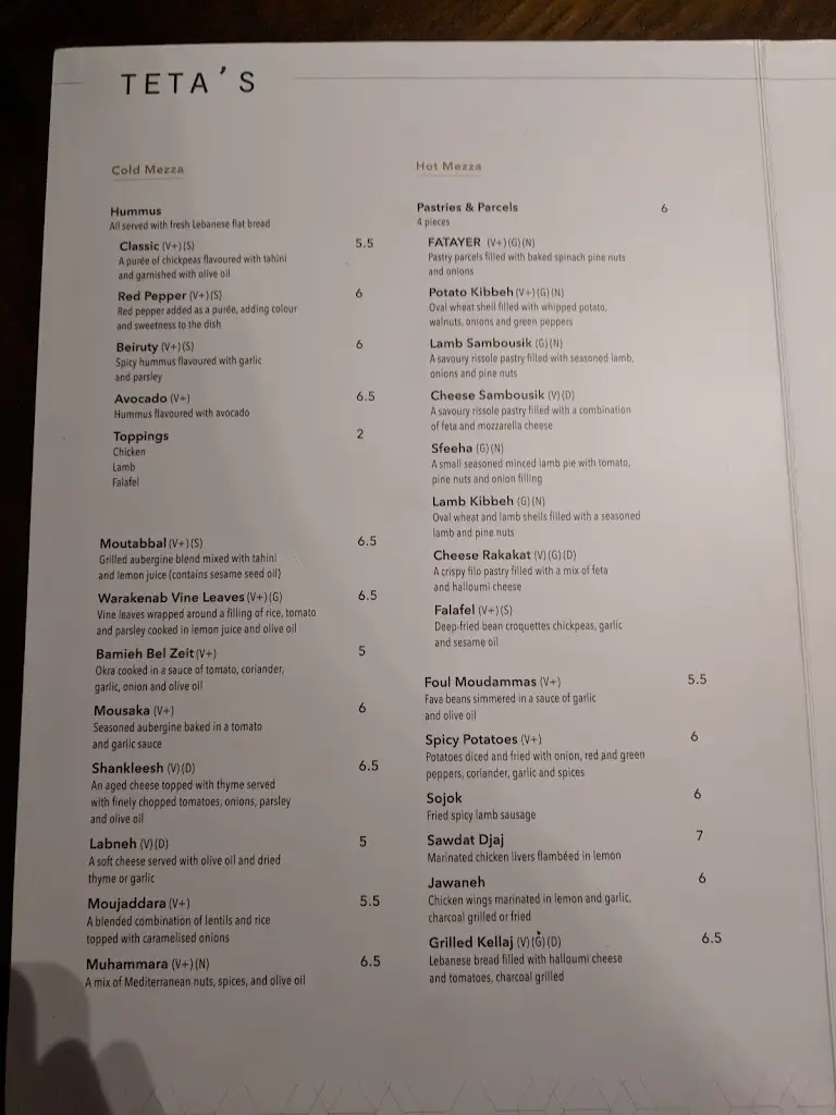 Menu_Teta's_Belsize Park_image_4