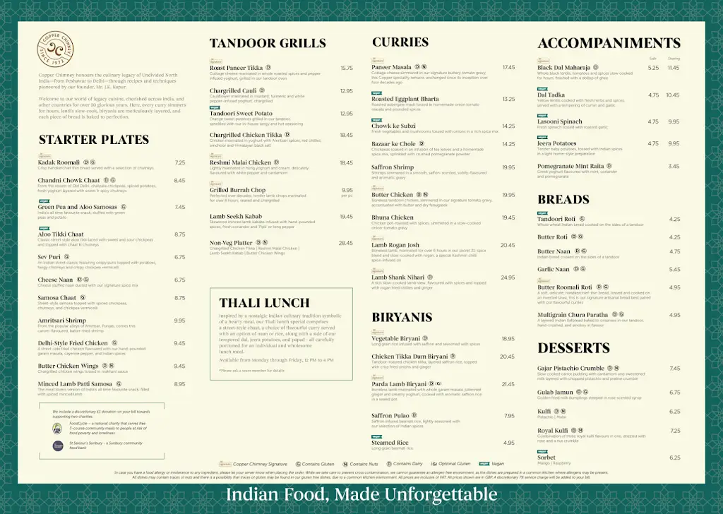 Menu_Copper Chimney_Westfield_image_2